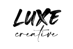 luxe text logo